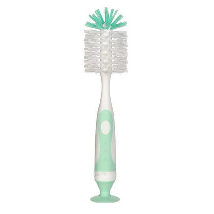 Duo Clean: 2-in-1 Mother-Child Nylon Baby Bottle Cleaning Brush Set with Suction Stand - Effortless Feeding Clean Tool.